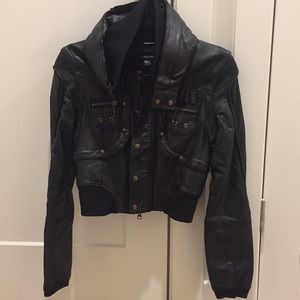 3in 1 BEBE leather Jacket